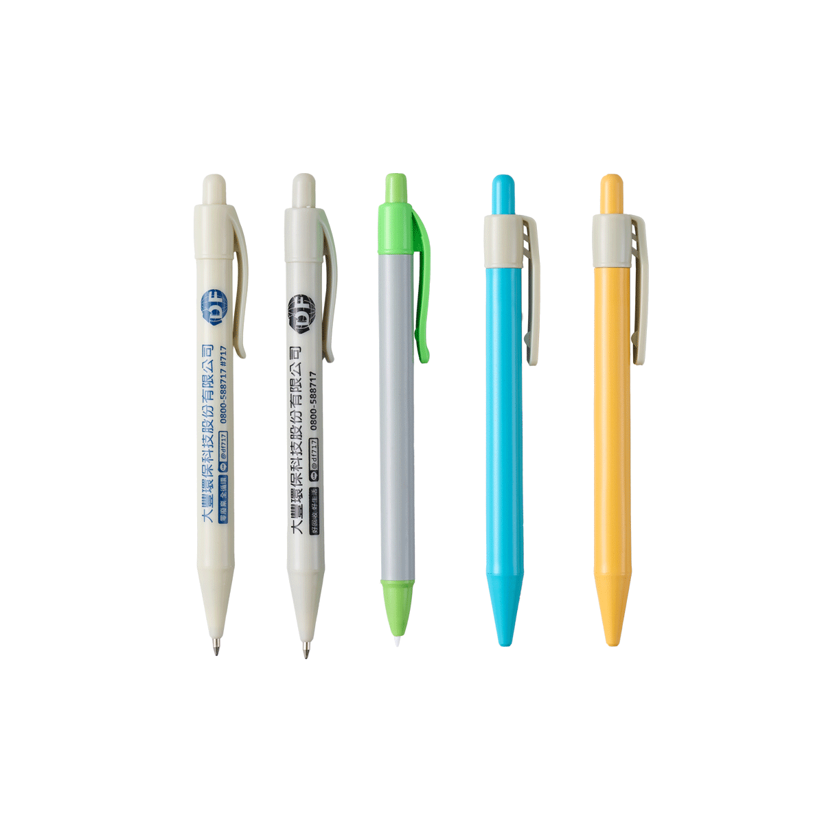 大豐環保再生PP原子筆,外殼採用 100% 再生 PP,搭配德國專利油墨與進口滾珠,書寫流暢。|Eco-friendly ballpoint pen with 100% recycled PP body and German ink by Da Fon Environmental.